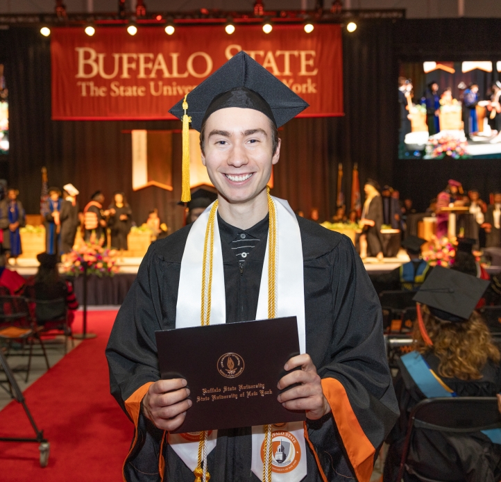 Honors Program graduate at Commencement ceremony
