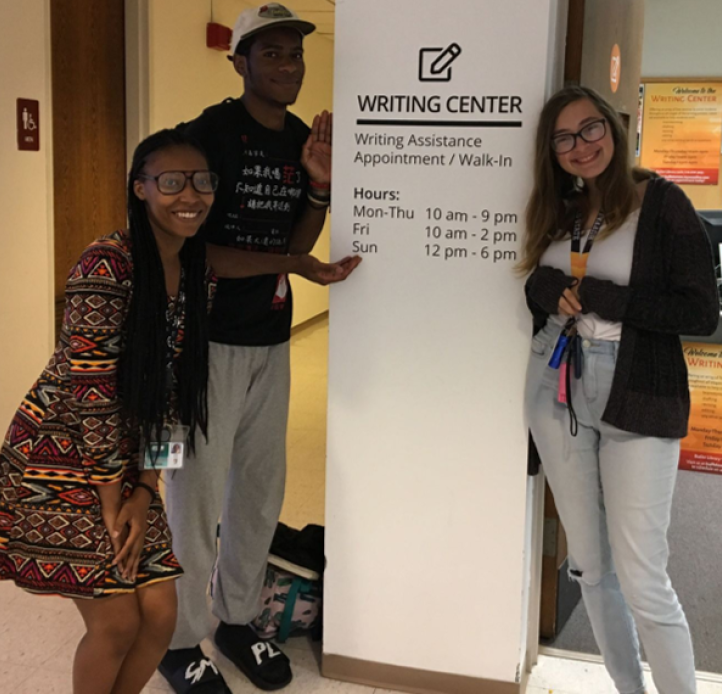 Students at Writing Center